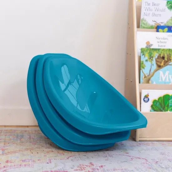 Leaf Floor Seat, Rocker Chair, 6-Piece Turquoise {6}