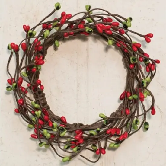 Handcrafted Rustic Pip Berry Ring For Home Decor And Seasonal Displays Green {1}