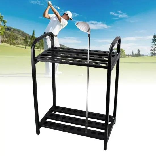 Golf Club Display Rack Golf Putter Storage Organizer 27-Hole Golf Club Holder {4}