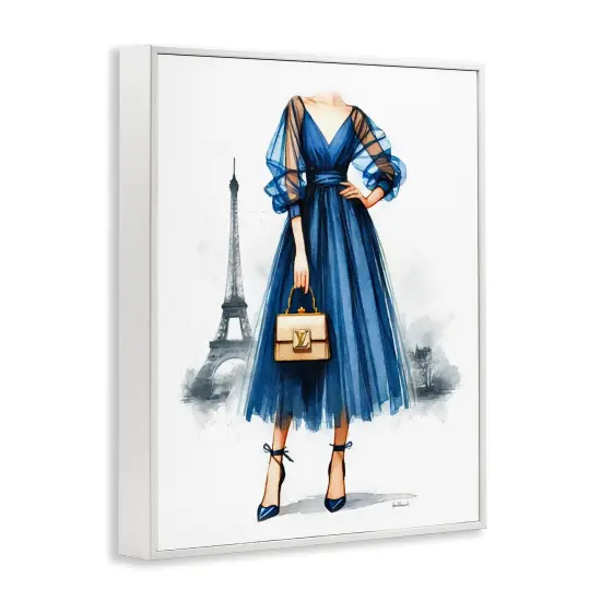 Stupell Industries Parisian Fashion Woman Framed Giclee Wall Art Design by Amanda Greenwood {3}