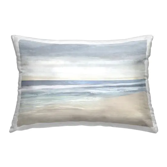 Sublte Beach Ombre Decorative Printed Throw Pillow Design by Amber Sterling, 14 x 7 x 20 {1}