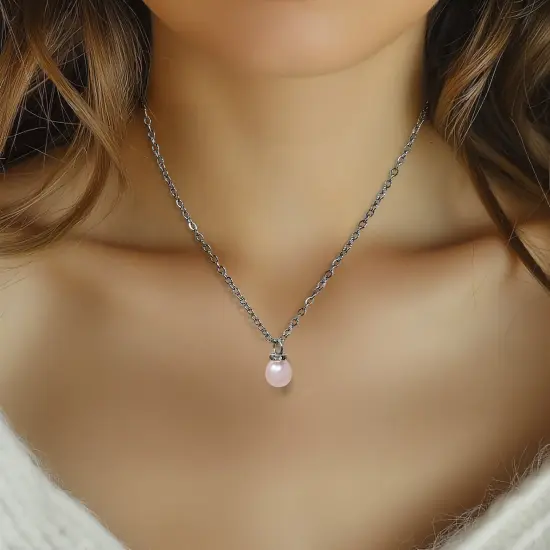 Wrapables Round 10mm Round No Holes Faux Pearls, Imitation Pearls for Jewelry Making (Set of 50), Soft Pink {4}