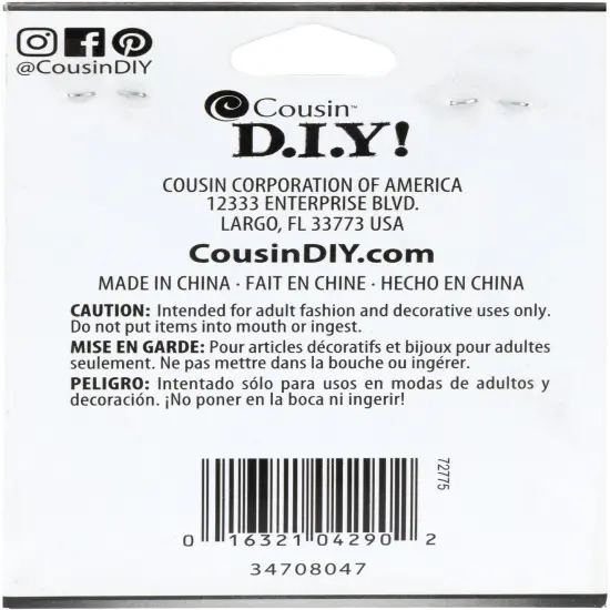 CousinDIY Jewelry Basics Metal Accent 1/Pkg-Heart Scroll {3}