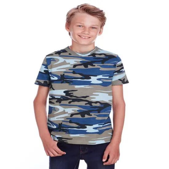 Code Five&reg; Youth Camo T-Shirt BLUE WOODLAND {1}