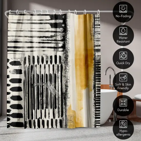 Americanflat 71" x 74" Shower Curtain, No Borders IV by PI Creative Art {4}