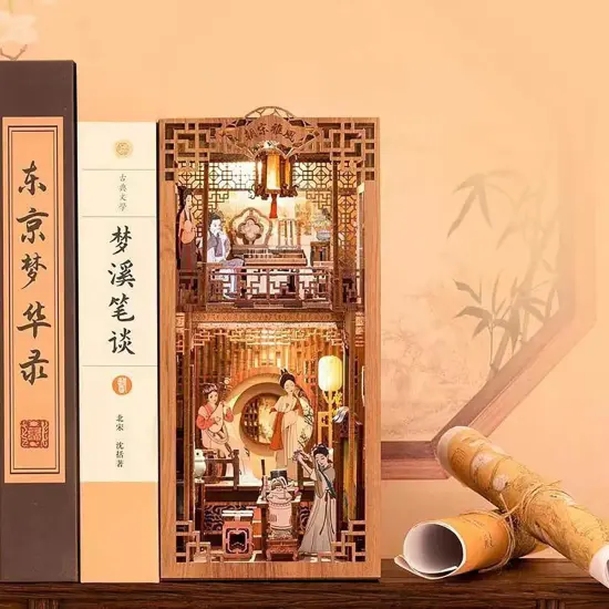 Book Nook Wizardi Miniature - Elegant Song Dynasty Roombox Kit {5}