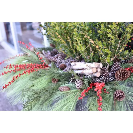 Faux Outdoor Red Berry Stem ( Available in 2 sizes) {6}