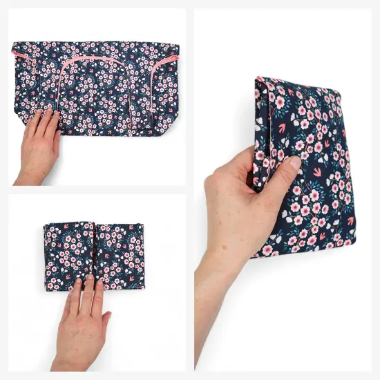 Crosscut Sewing Co.&reg; Foldable Shopping Bag Sewing Kit - Beginner Sewing Project Kit Garden party {5}