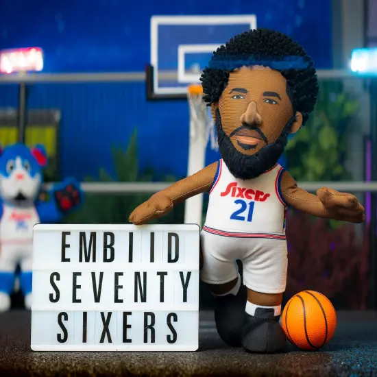 Bleacher Creatures Philadelphia 76ers Joel Embiid 10" Plush Figure (City Edition '24-'25) {2}