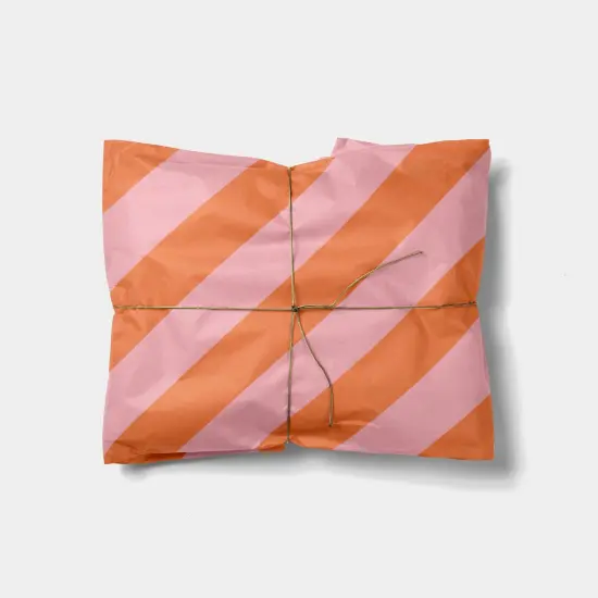Pink and Red Stripe Gift Wrap {1}