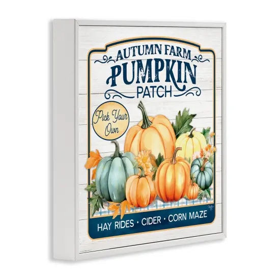 Stupell Industries Autumn Farm Pumpkin Patch Framed Giclee Wall Art Design by Martin Podt {3}