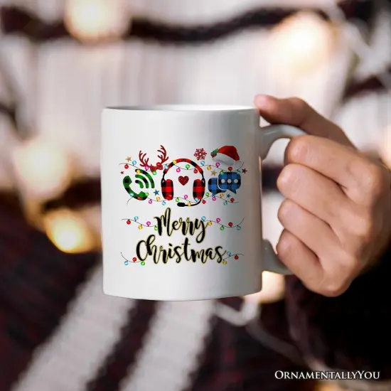 Customer Service Representative Buffalo Plaid Christmas Mug Gift {2}