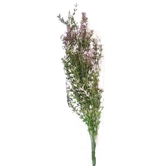 23" Lavender Plastic Blossoms and Greenery Asparagus Bush On Plastic Stem {1}