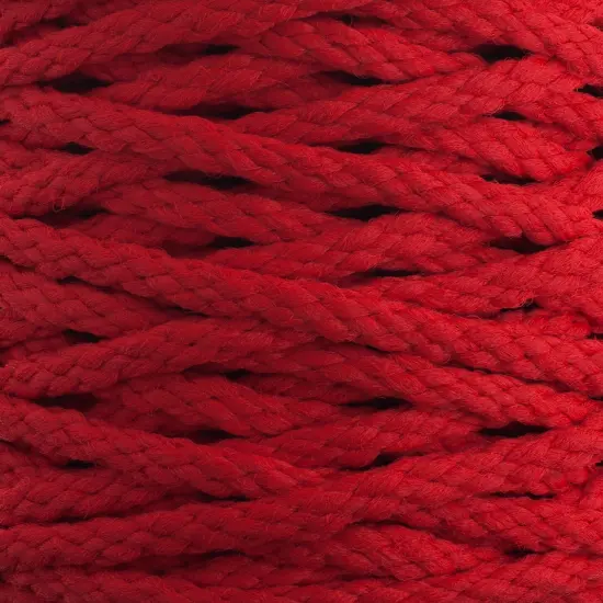 John Bead 6mm Braided Macrame Cord 70yds Red {2}