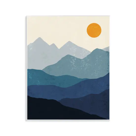 Stupell Industries The Dawn Over Mountains Wall Plaque Art Design by Ahmed Sameh Hussein {1}