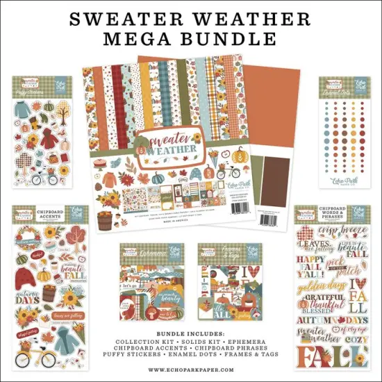 Echo Park 12"X12" Sweater Weather Mega Bundle Collection Kit {1}