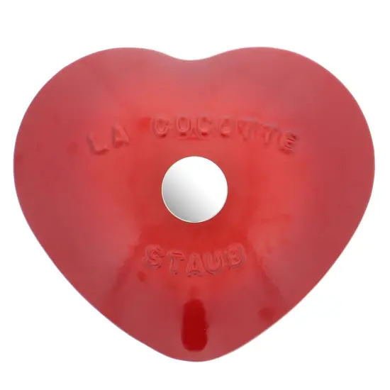 Staub Cast Iron 1.75-qt Heart Cocotte - Cherry {7}