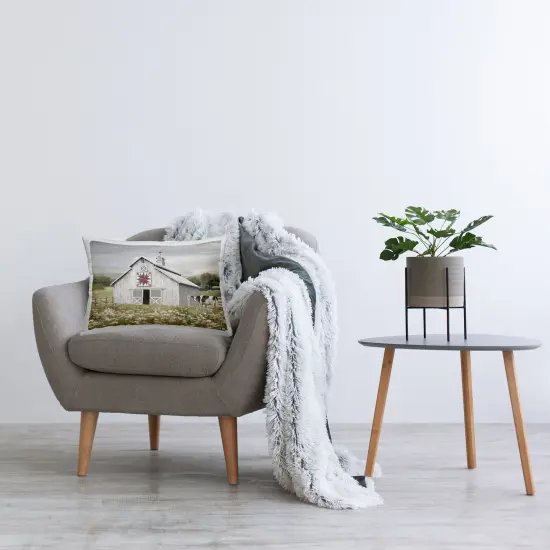 Rustic Barn Meadow Decorative Printed Throw Pillow Design by Amber Sterling, 14 x 7 x 20 {2}