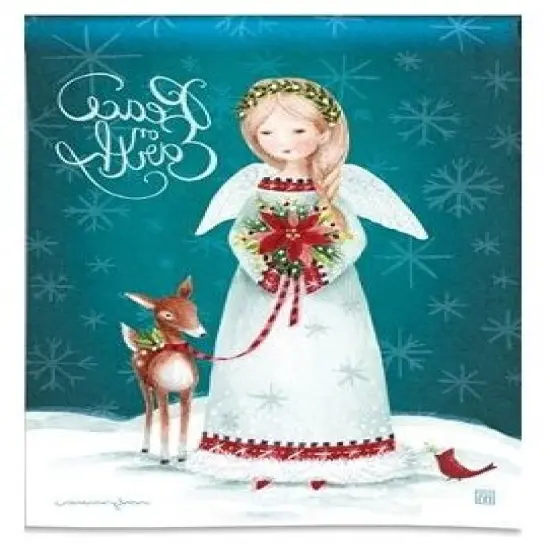Christmas Angel Banner Peace On Earth {2}