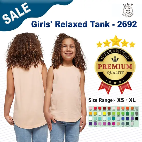 LAT&reg; Girls' Relaxed Tank MAUVELOUS {2}