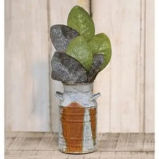 Vintage Glitter Magnolia Leaves Pick 20" {2}