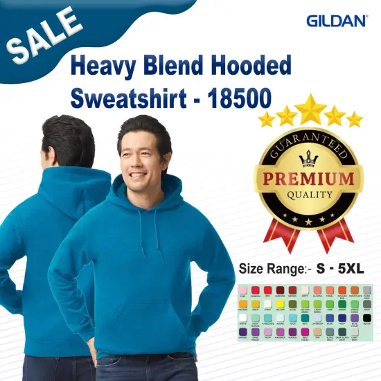 Gildan&reg; Heavy Blend Hooded Sweatshirt Dark chocolate {2}