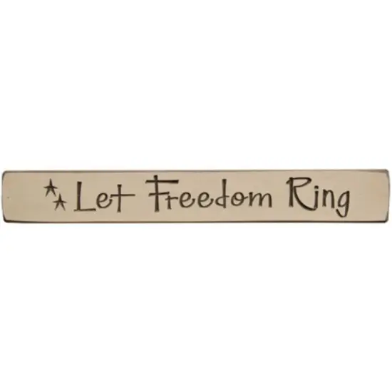 Let Freedom Ring Engraved Block 12" {1}