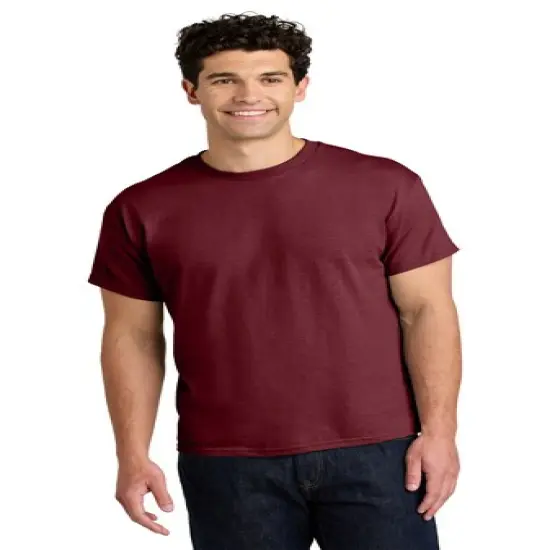 Gildan&reg; Heavy Cotton Short Sleeve T Shirt, Classic Crewneck Casual Tee for Everyday Wear Garnet {1}