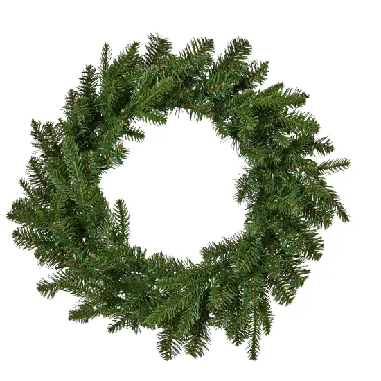 Christmas Dakota Pine 24� Artificial ChristmasWreath, Pre-lit, 50 Dual LED Lights w/ 9 functions (Battery-Operated) {1}