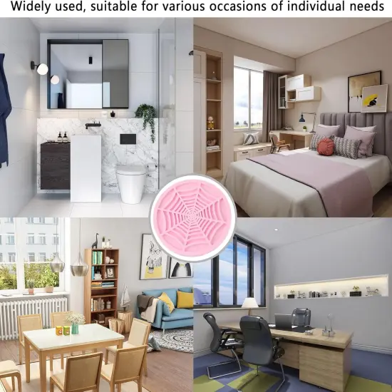 4PCS Silicone Car Coasters - PINK {2}