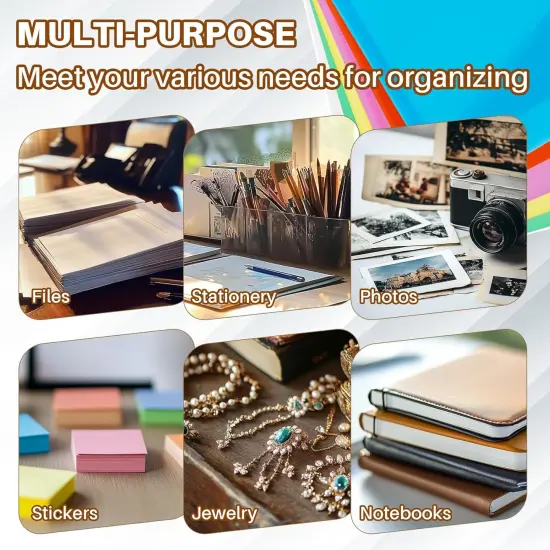 6 Pack Poly Plastic Envelope Folders {4}