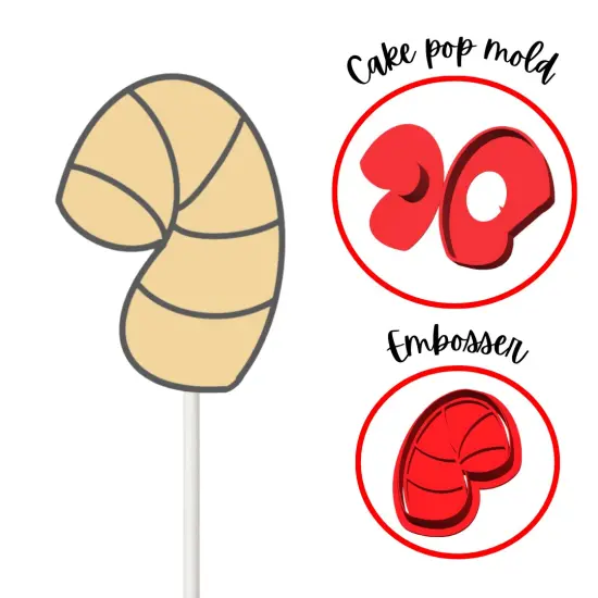 Candy Cane Christmas Cake Pop Mold {4}