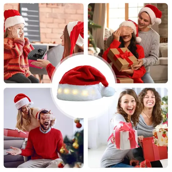Kitcheniva LED Christmas Santa Claus Hat {3}