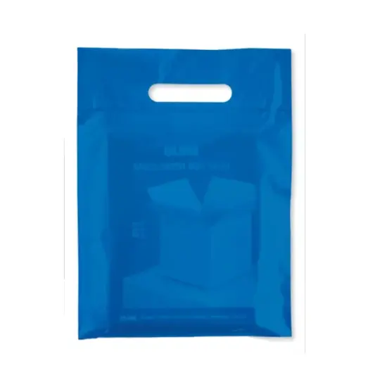 Custom Die Cut Handle Bags for Retail for 11 x 15 x 3" Red {5}