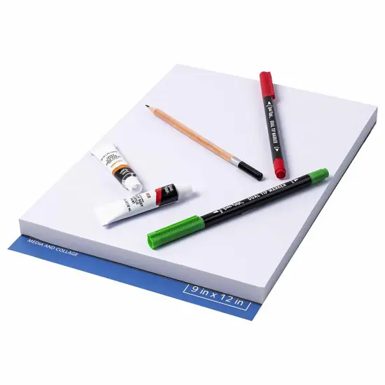 Brea Reese: Mixed Media Paper Pad 60 Sheets - 9x12" - 98 lb, Acid-Free, Layering & Collaging, Durable & Perfect for All Mediums, Adult Art Supplies {5}