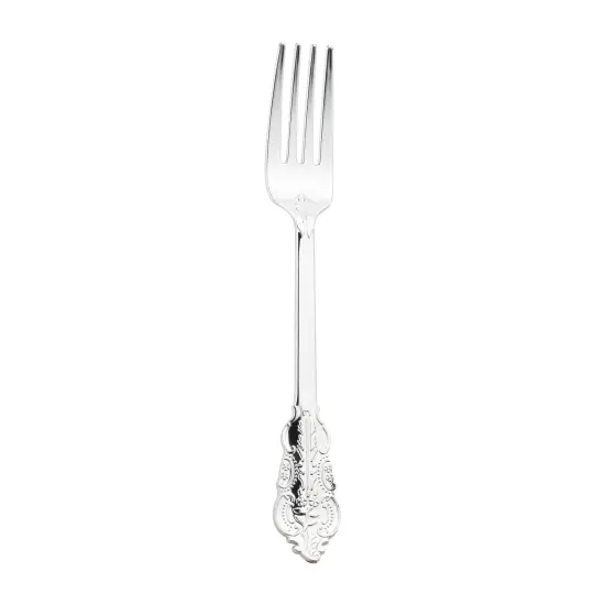 Shiny Baroque Silver Plastic Forks (600 Forks) {1}