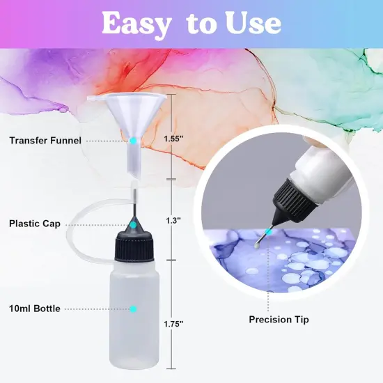 LET'S RESIN White Alcohol Ink for Epoxy Resin, Upgraded White Alcohol Ink 3.5oz/100ml, Alcohol-Based Resin Ink, White Resin Pigment for Resin Petri, Tumblers, Painting, Resin Art {2}