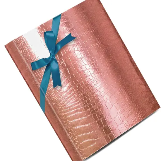 Rose Gold Embossed Metallic Wrapping Paper 30" x 417" Roll {3}