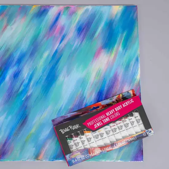 Brea Reese: Professional Heavy Body Acrylic Paint Set - Jewel Tone Colors - 12 Tubes - Luxurious Pigments, Non-Toxic, Water-Based, Adult Art Supplies {7}