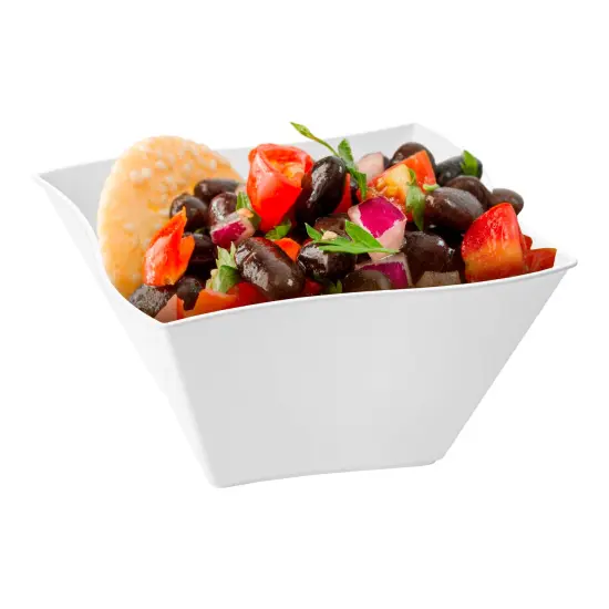 White Wave Plastic Soup Bowls 14 oz. - (120 Bowls) {2}