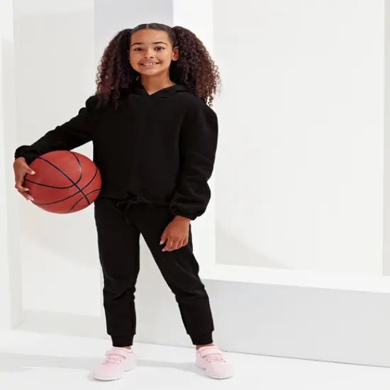 TriDri &reg; Youth Maria Hooded Sweatshirt BLACK {3}