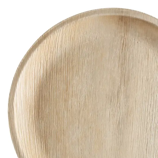 Round Palm Leaf Eco Friendly Disposable Platters - 12" (100 Platters) {1}