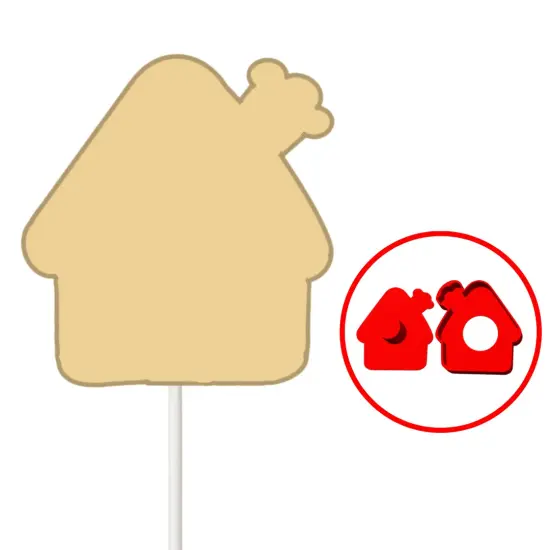 GingerBread House ChristmasCake Pop {3}