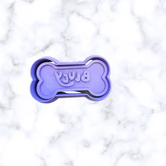 Bluey Heeler and Red Heeler Christmas Edition cookie cutters {4}