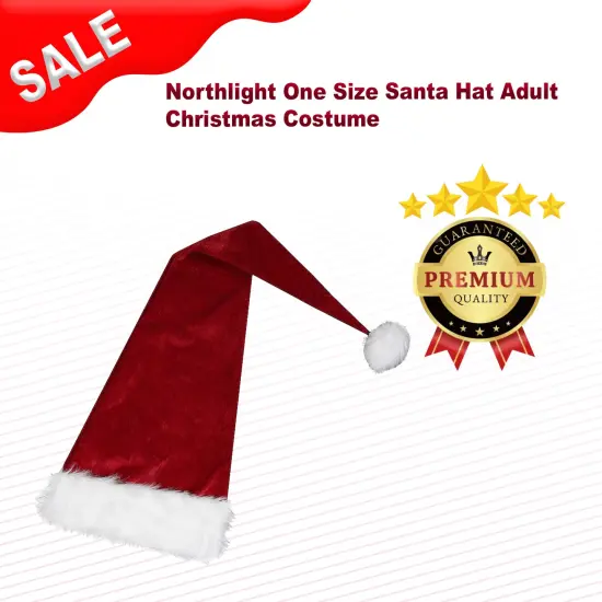Northlight One Size Santa Hat Adult Christmas Costume {1}