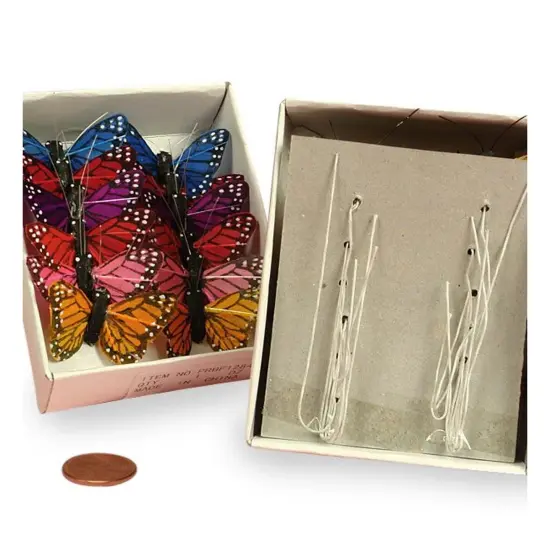 Realistic Monarch Butterfly Ties - 1.5" &times; 1" {7}