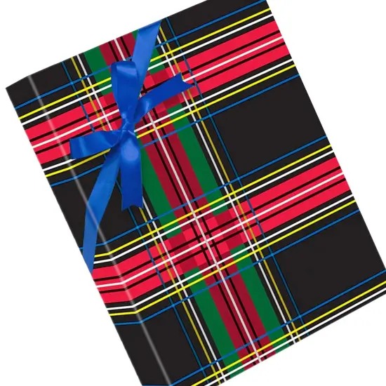 Plaid Christmas Wrapping Paper Rad Plaid 26 '' &times; 417 ' {5}