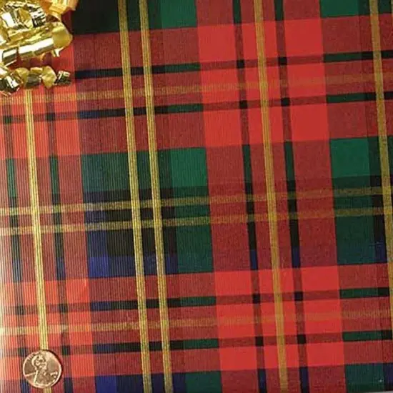 Plaid Christmas Wrapping Paper Lindsay Plaid 30''&times;417' {4}