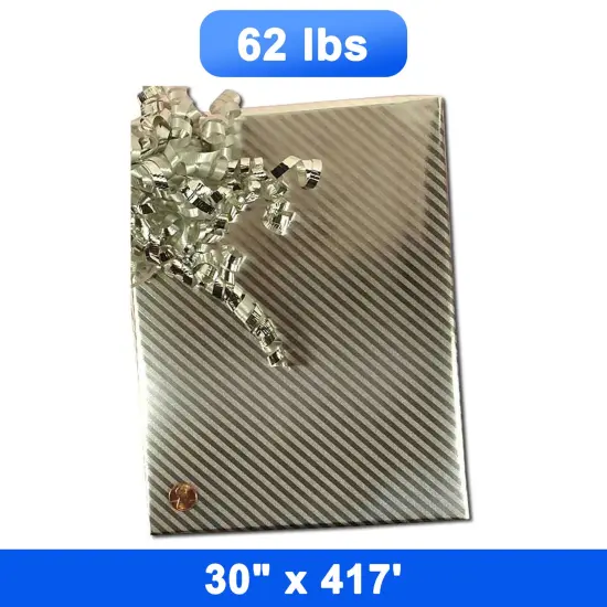 Elegant Striped Wrapping Paper 30" x 417" Roll 62 lbs {1}