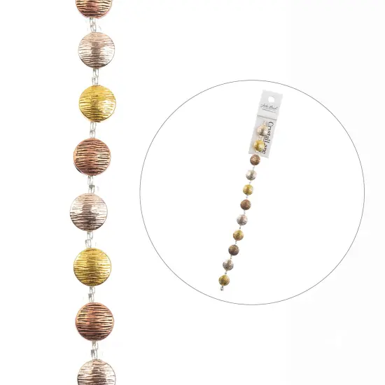 Crystal Lane DIY 7" Designer Glass Focal Bead Mix Strand Copper Mix {5}